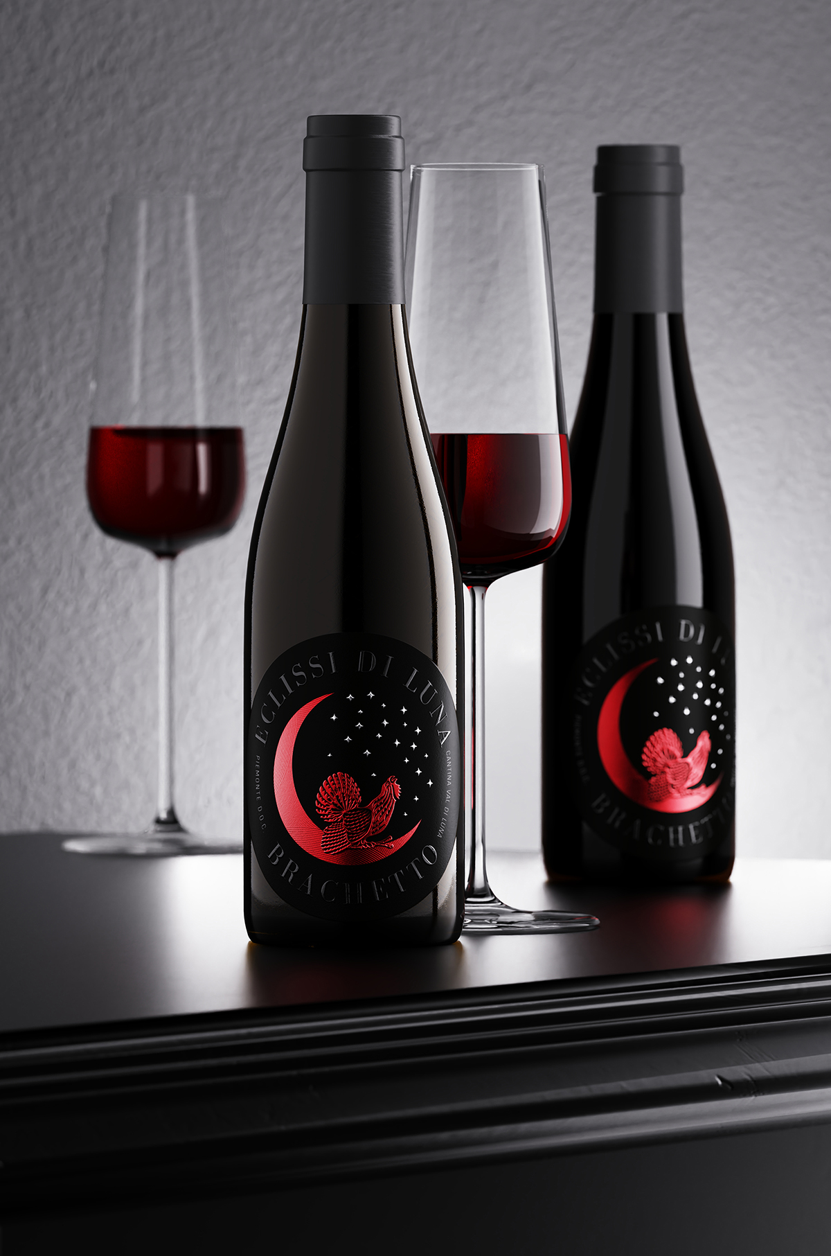 Printing the Brachetto wine label