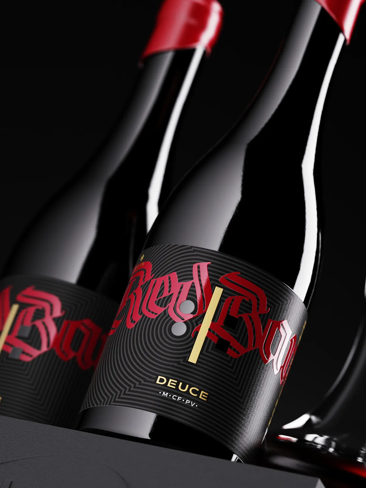 A fearless design blending bold color, embossing, and intricate cutouts.