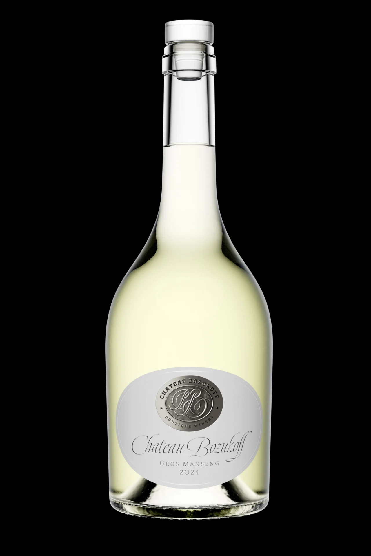1. Château Bozukoff Wine Label – Premium Fused Paper and Metal Design
