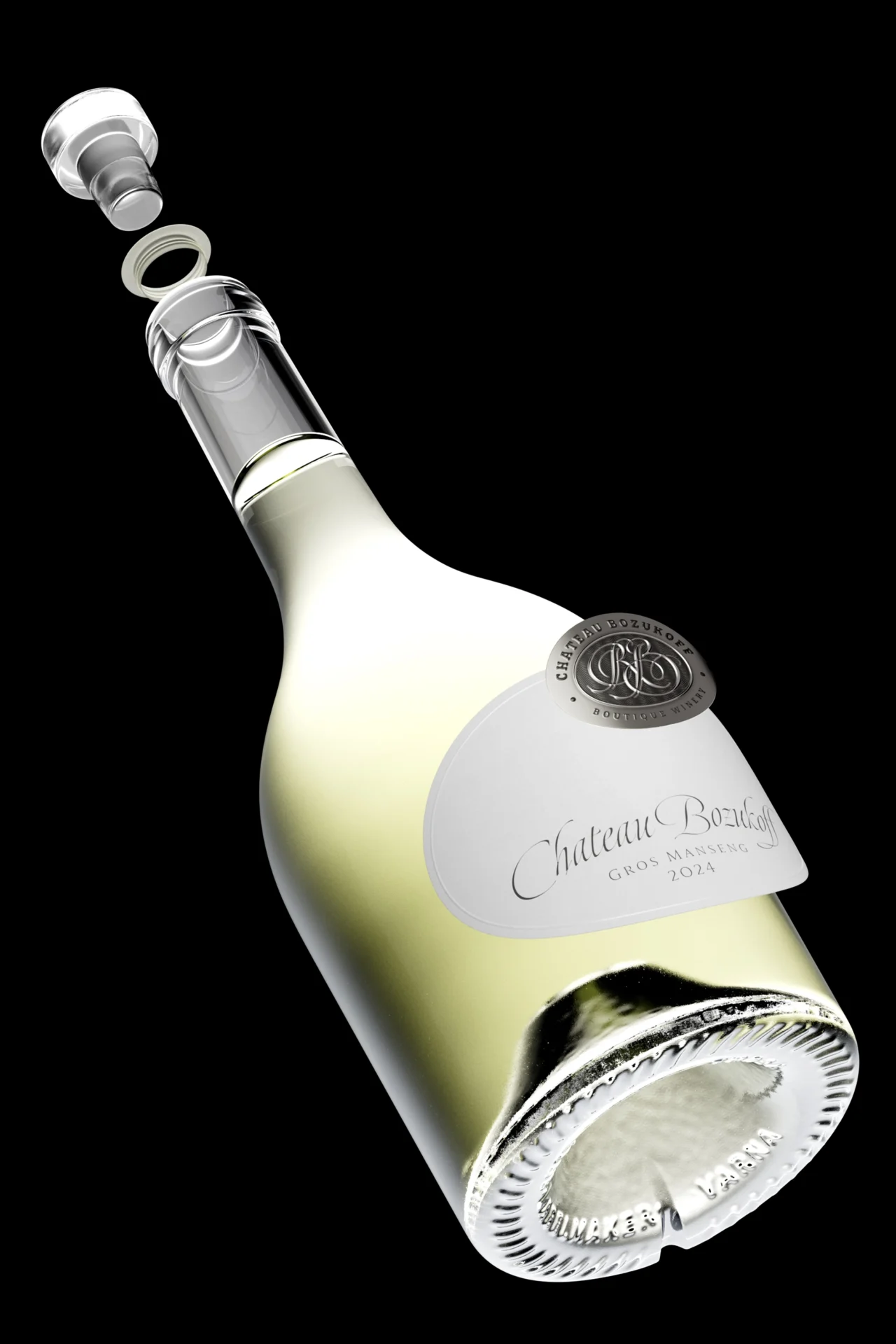 3. Luxury Multi-Material Wine Label by Dagaprint and The Labelmaker